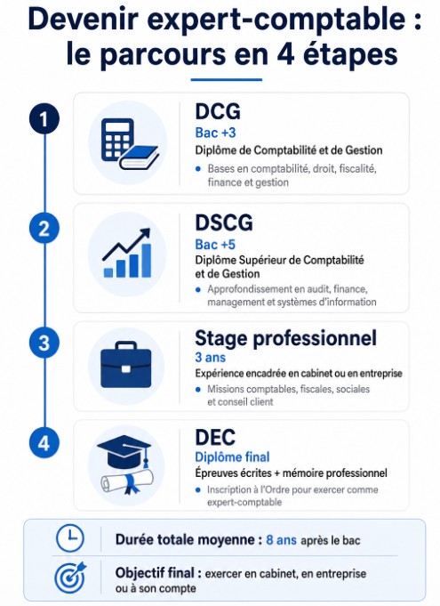 devenir expert comptable infographie